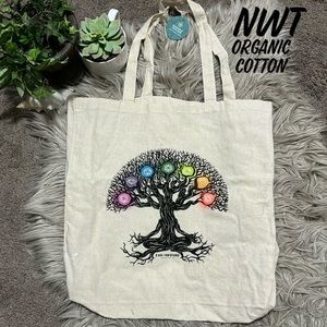 NWT Organic Cotton Shoppers Tote-Natural Color